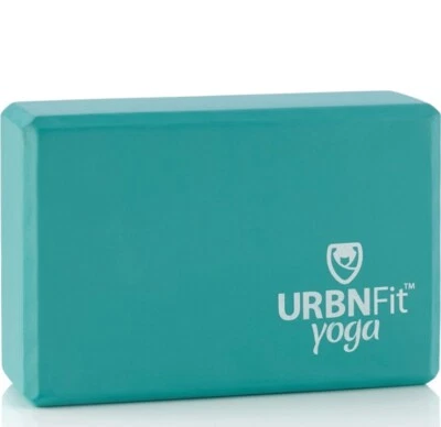 URBNFit Yoga Block - High Density EVA Foam - Teal Color - 3x6x9