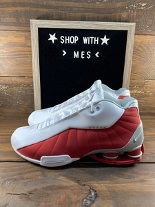 nike shox bb4 white red