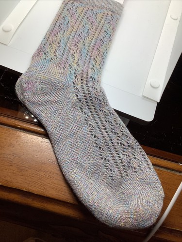 Justice - Boot Socks - 1 Pair - Girls Shoe Size 5-9 - Gray - Picture 6 of 6