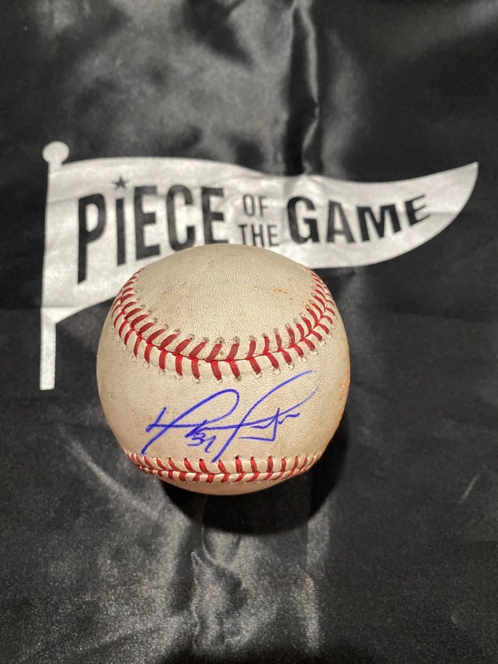 David Ortiz MLB Game Used Single RBI Autographed Ball 5/13/14 Career Hit #2062 - Image 2 of 4