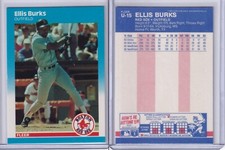 Ellis Burks 1987 Fleer Update Baseball Rookie Card # U-15 Boston Red Sox NM+