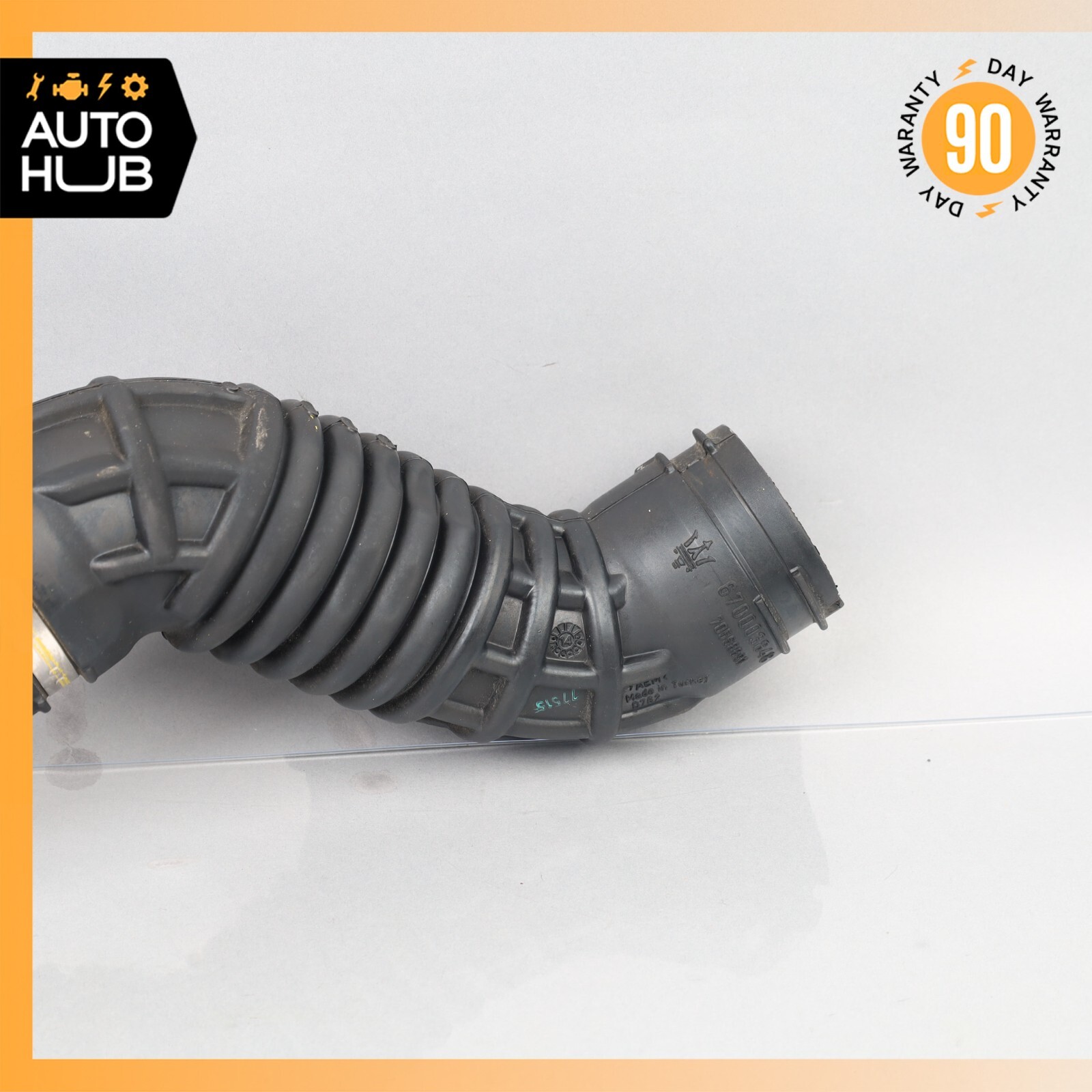 14-22 Maserati Quattroporte M156 Engine Left Air Intake Duct Pipe Hose Set OEM