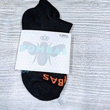 Bombas Bee Better Pair Ankle Black Socks XS Youth 1 1/2-8 1/2 new