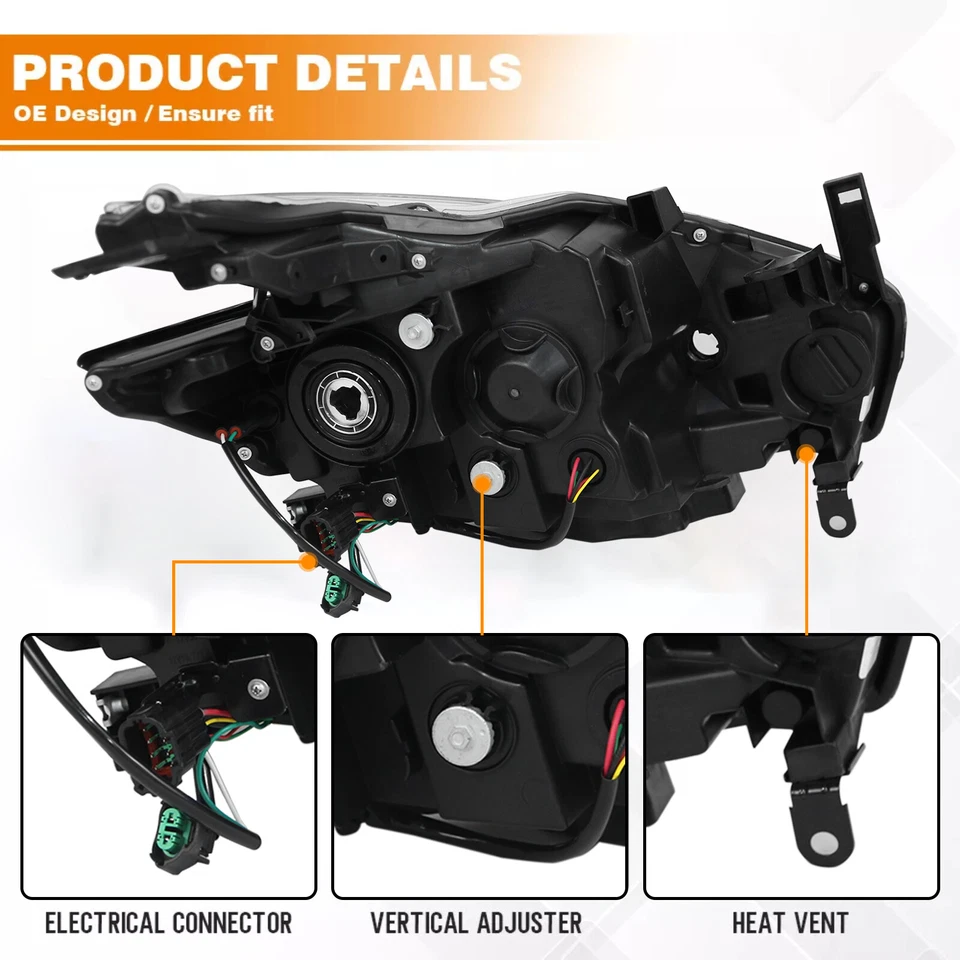 Faro proyector halógeno izquierdo LED DRL para Nissan Murano 2015-2018 Foto 4 de 4