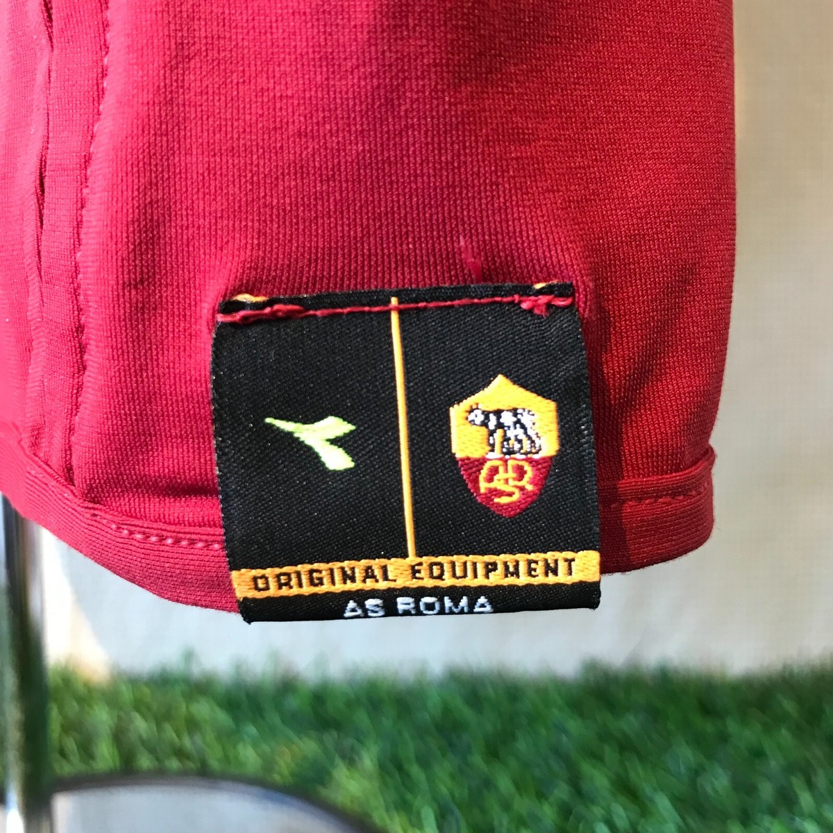 夏セール2004/05 DIADORA AS ROMA ホームレプリカ　Mサイズ 2004/05 Diadora AS ROMA Home Replica Jersey,