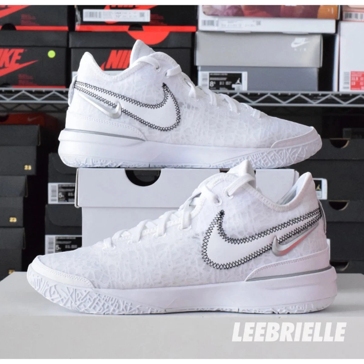 White low hotsell top lebrons