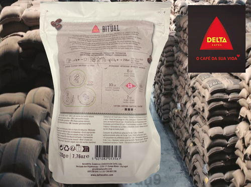 Delta Ritual Ground Coffee Tanzania Arabicas & Angola Robustas Portugal 2x 220g - Picture 2 of 7