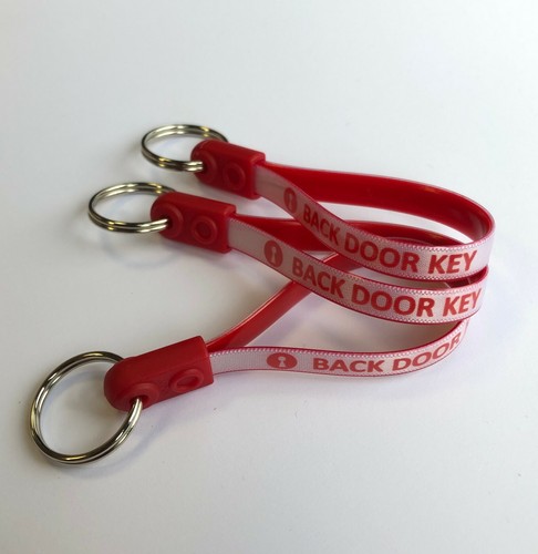 Loop Keyrings - Home Pack of 10 Loops - Front Door, Back Door, Garage Key, Spare - Picture 3 of 6
