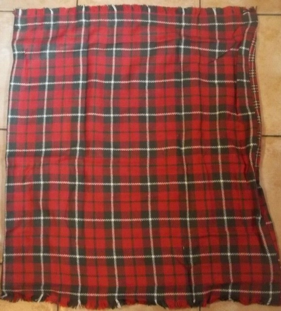Pottery Barn Landon Patchwork Plaid Pillow Cover 24 Square Red