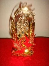 Danbury Mint Gold Plated 1990 Doves Of Peace Religious Ornament