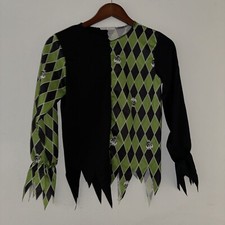 Jester Halloween costume - Head Piece, Shirt and Pants 8-10 Yrs