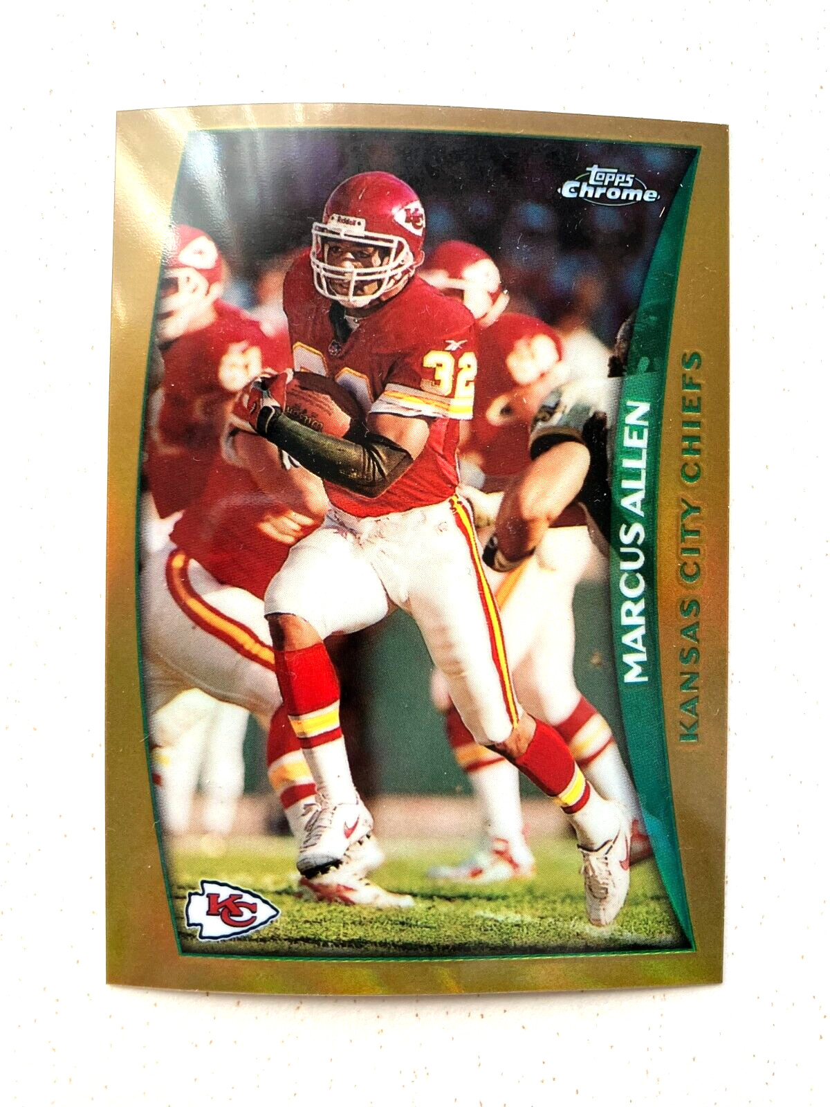 Marcus Allen 1998 Topps Chrome Refractors #20 Kansas City Chiefs Raiders HOF