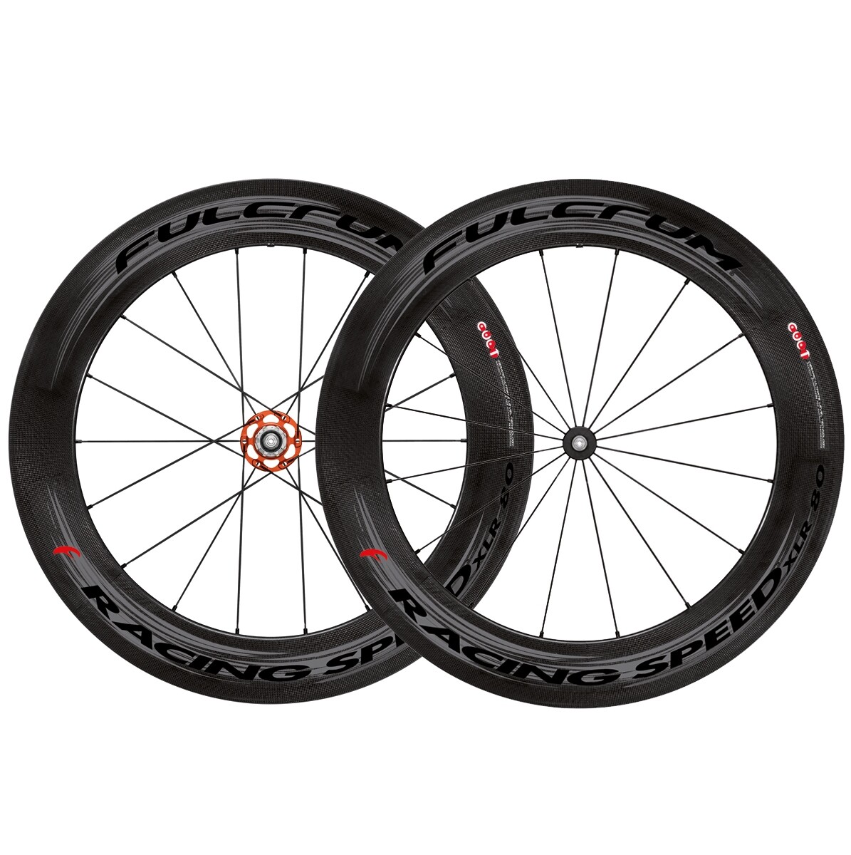 Kit adesivi Ruote Fulcrum RACING SPEED XLR 80 DARK STICKER FULCRUM SPEED  XLR 80