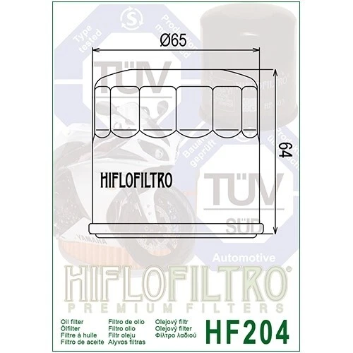 Hiflofiltro 滤油器适用于本田 GL1800 GOLDWING / F6B / F6C (2001 至 2024) — 第 2/4 张图片