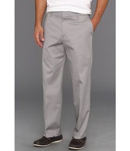 Men's Dockers Iron Free D3 Khaki Flat Front Classic Fit Pants Grey Size: 30x32 | eBay