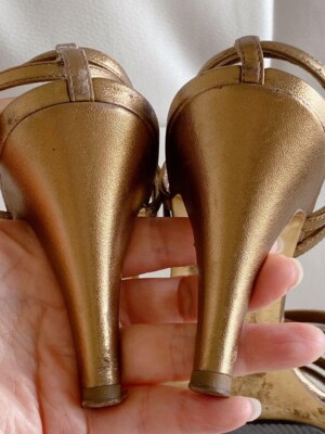 CHANEL Ankle strap High Heel Sandals Mules Pumps Shoes Women CHANEL Ankle strap High Heel Sandals Mules Pumps Shoes Women