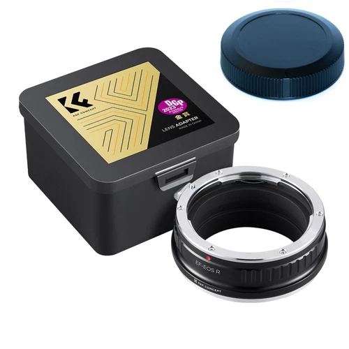 K&F Concept EF-EOS R lens adapter for Canon EF lens to Canon RF with rear cap