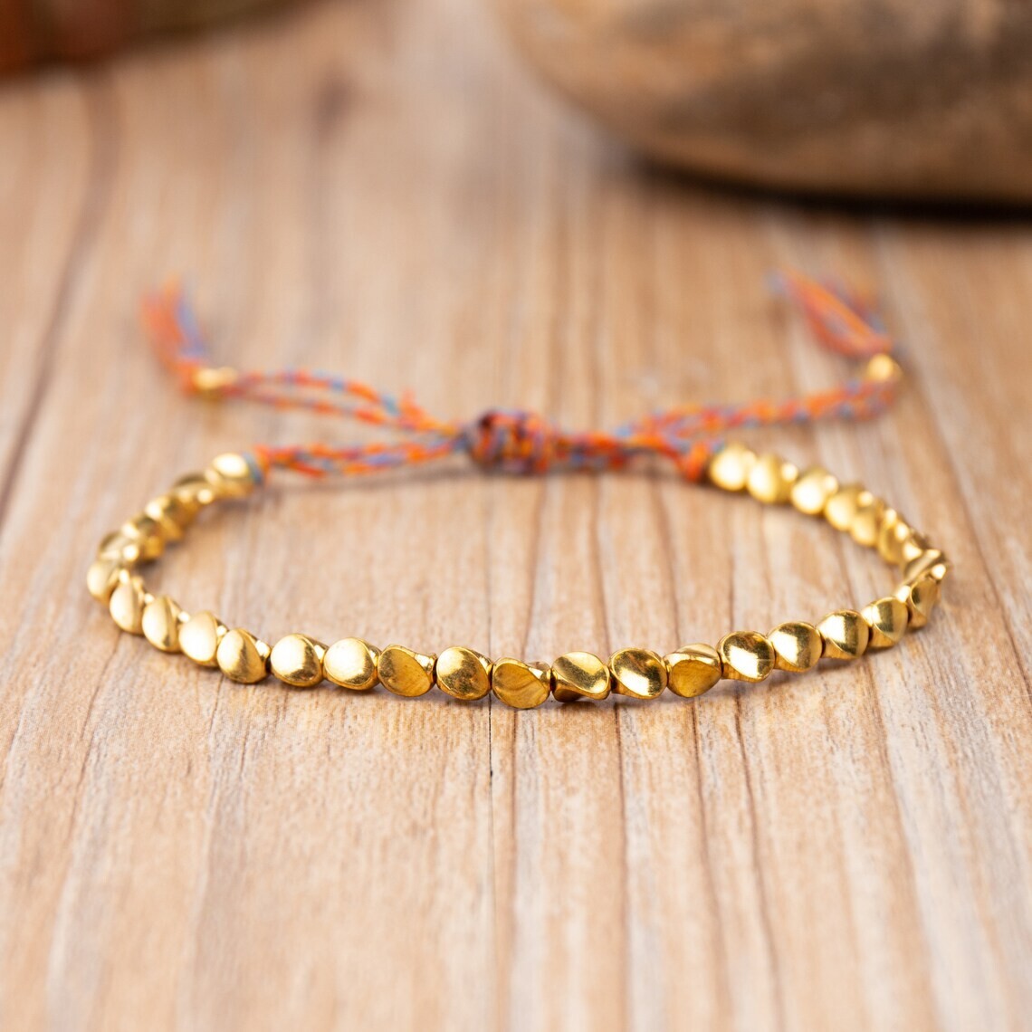 Bracciale Terapeutico In Rame Massiccio Touchstone, Stile Tibetano, Intreccio Elegante, Regolabile, Confezione Regalo