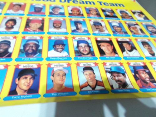 1988 Nestle Baseball Dream Team Uncut Sheet Schmidt Boggs Puckett HOF - Picture 5 of 10