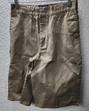 Dickies Boys' Flat Front Shorts, Khaki, 18 Regular  Pre-Owned 