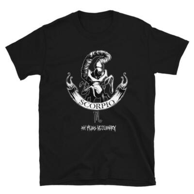 T-shirts, Scorpio Zodiac Sign T-Shirt, Scorpion Shirt, Astrology Horoscope Shirt