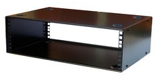 3U  RACK CABINET 19" 200mm STACKABLE METAL DESKTOP Front Rear Fxg Audio Studio
