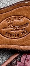 Vintage Hedrick San Angelo Texas Hand Tooled Leather Belt Name Eddie 40  L 2  w