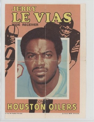 1971 Topps Football Pin-Ups Jerry LeVias #9 0e7