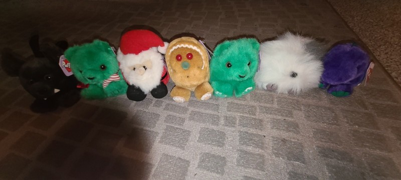 LOT of 7 vintage Puffkins Plush New With Tags