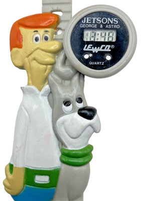 George Jetson & Astro The Dog Animation Digital Watch Lewco  1986 Hanna Barbera