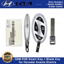 Genuine Oem 95440aa500 Fob Smart Remote Blank Key For Hyundai Avante Elantra