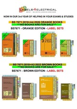 18th Edition ELECTRICAL PRECUT PAGE MARKERS TABS LABELS IET BS7671 ON SITE GUIDE