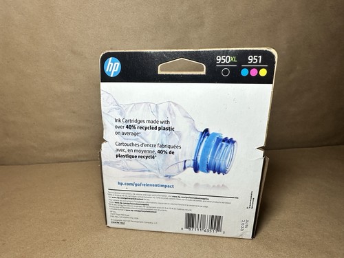 HP 950XL/951 C2P01FN Black/Cyan/Magenta/Yellow Ink Cartridge | Expired 6/23 - Afbeelding 2 van 5