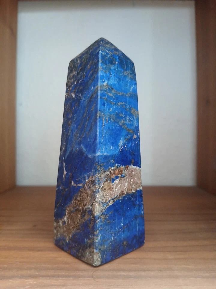 Natürlicher Lapislazuli Obelisk 304 Gramm - Bild 3 von 4