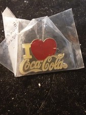 Coca-Cola Coke USA Pin Anstecknadel - Herz I Love Cola Neu