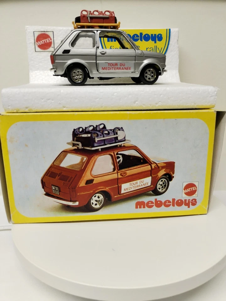 Mebetoys Fiat 126 Rally Tour Du Mediterranée Art. 8570 1/25 Vintage Mattel  - Immagine 3 di 4