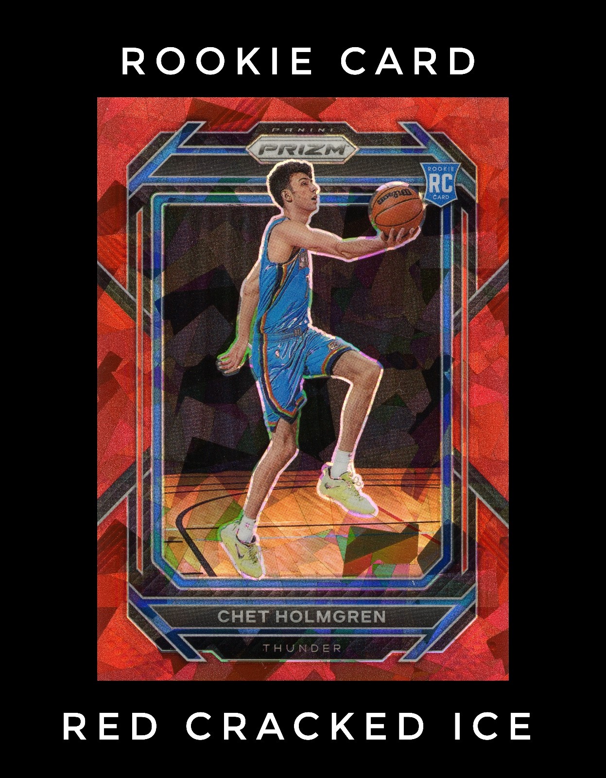 2022-23 Panini Prizm - Chet Holmgren #266 Red Ice Prizm (RC)