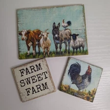 Farmhouse Primitives By Kathy Farm Sweet Farm Magnet Trio