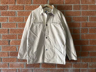 #ad Pit23quot; French Beige Canvas Sailing Chore Jacket France Sailing Dickies Carhartt AU $61.50