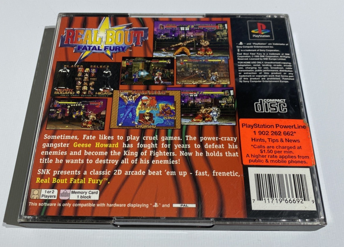 REAL BOUT FATAL Fury - PS1 Loose PAL FR PlayStation Sony EUR 49,95 - FR