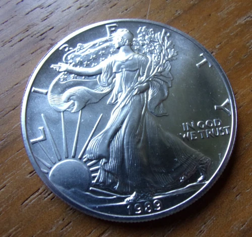 1989 American Silver Eagles 1oz of .999 Fine Silver Mint Roll Choice Gem