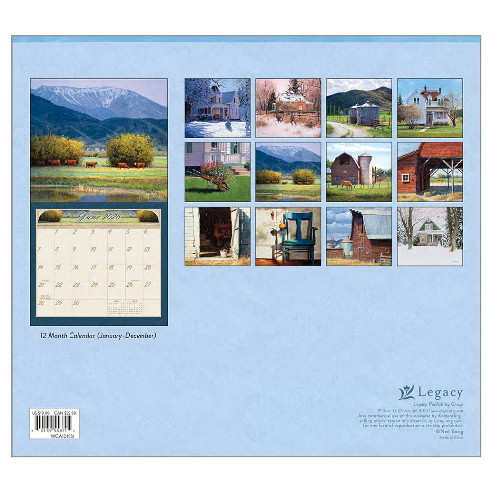Legacy Publishing Group,  Always Welcome by Ned Young 2026 Wall Calendar, 13.38'