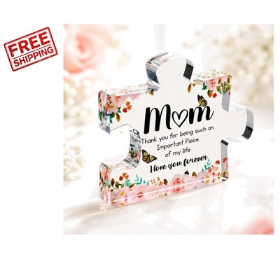 Cute 3D Acrylic Puzzle Piece for Mom   Adorable Gift for Mother s Day & Birthday