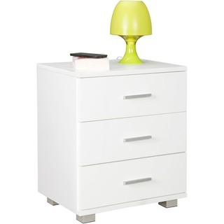 Nachtkonsole Nachtschrank Holz Nachtkästchen Schlafzimmer weiss Nachttisch