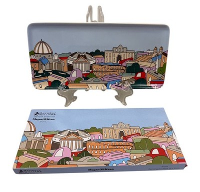 MAXWELL WILLIAMS Megan McKean Rome Rectangular Porcelain Plate in Box 25 x 12cm