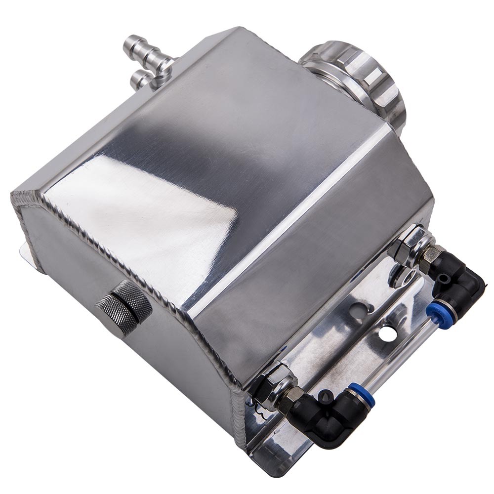 Universal for 1L Coolant Radiator Overflow Recovery Water Tank Bottle Aluminum