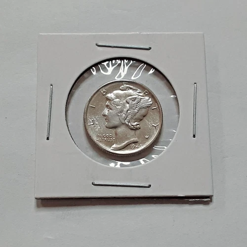 BU Blazer 1945 MICRO S Mercury Silver Dime Better Date Nice Coin!!! J509