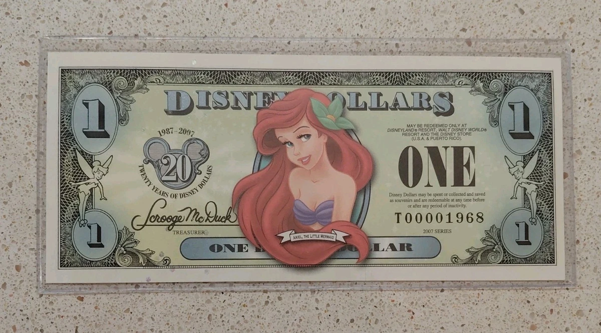 Ariel Disney Dollars (1968-Now) for sale | eBay