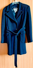 J. Percy For Marvin Richards Women's Coat Black Merino Wool Made In USA Size 4