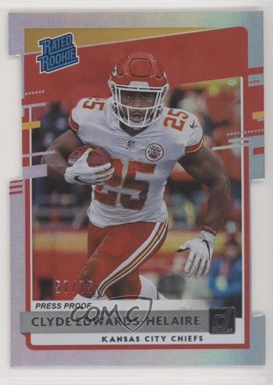 2020 Panini Donruss Rated 57/75 Clyde Edwards-Helaire #321 Rookie RC 7k1